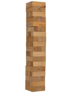 Best deal 🔔 Jenjo 54 Piece Giant Jenga Outdoor Wood Block Game 127cm 😀
