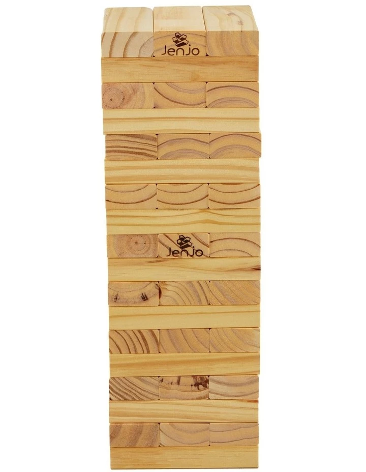 Best deal π Jenjo 54 Piece Outdoor Giant Wooden Block Game 54cm β€οΈ - Image 2