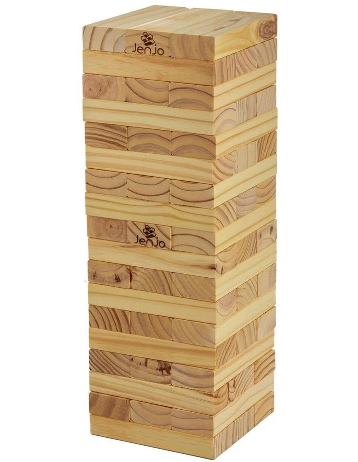 Best deal π Jenjo 54 Piece Outdoor Giant Wooden Block Game 54cm β€οΈ - Image 3