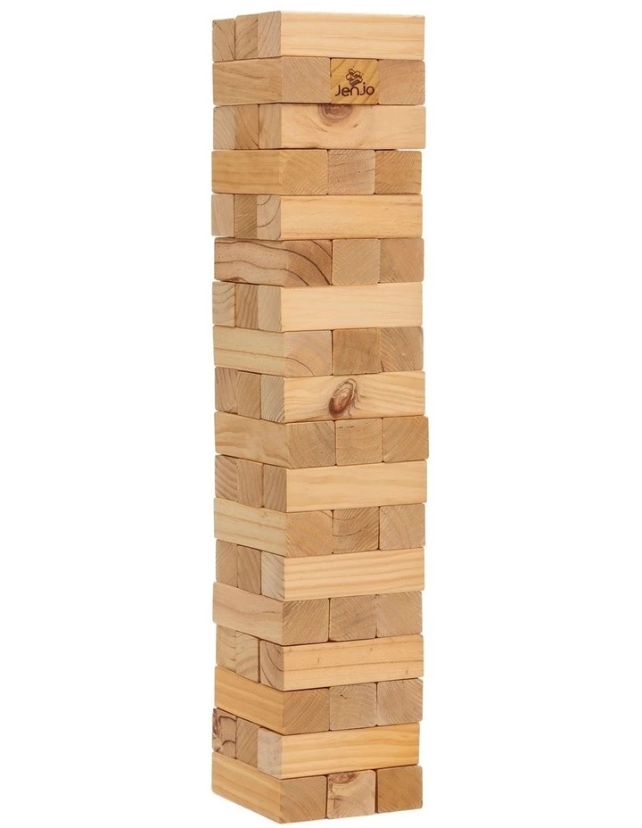 Outlet π― Jenjo 54 Piece Giant Outdoor Wooden Block Game 91cm β¨