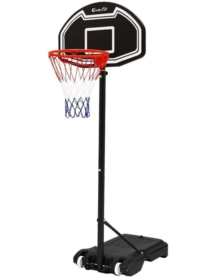 Best Pirce π Everfit Pro Portable π Basketball Stand System Hoop Height Adjustable Net Ring BK π