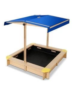 Deals π Keezi Wooden Outdoor Sand Box Set - Natural Wood π§¨