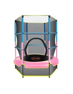 Hot Sale 😉 Kahuna 4.5ft Trampoline Round Free Safety Net Spring Pad Cover Mat Outdoor Blue Pink 🔔