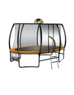 Wholesale π Kahuna 14ft X 8ft Trampoline Free Safety Net Spring Pad Cover Mat Ladder π Basketball Set- Orange π₯°