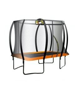 Cheapest 🔥 Kahuna 6ft X 9ft Trampoline Free Safety Net Spring Pad Cover Mat Ladder 🏀 Basketball Set 👍