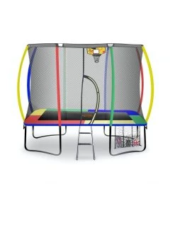 Best reviews of 🤩 Kahuna Trampoline 6 Ft X 9 Ft Rectangular Outdoor With Mat Pad Net- Rainbow 🛒