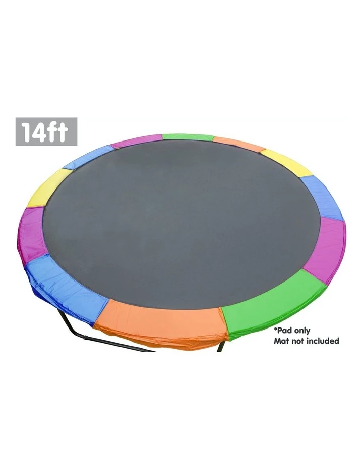 Wholesale π Kahuna Replacement Trampoline Pad Reinforced Outdoor Round Spring Cover 14ft- Rainbow π₯ - Image 2
