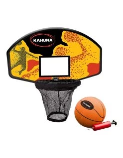 Best Sale ❤️ Kahuna Trampoline 🏀 Basketball Hoop Ring Backboard Pump Set Ball Kit ✔️