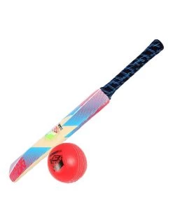 Hot Sale 🤩 Summit Global Soft Touch Cricket Sport Kids/Children Set w/ 63cm Bat & Red Ball Toy 3 ✨