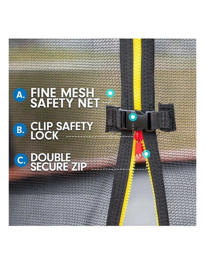 Outlet π Kahuna Trampoline 8 Ft X 11 Ft Rectangular Outdoor - Orange π - Image 6