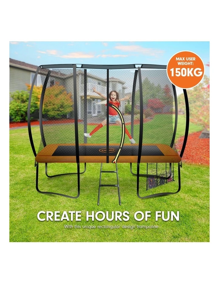 Outlet π Kahuna Trampoline 8 Ft X 11 Ft Rectangular Outdoor - Orange π - Image 7