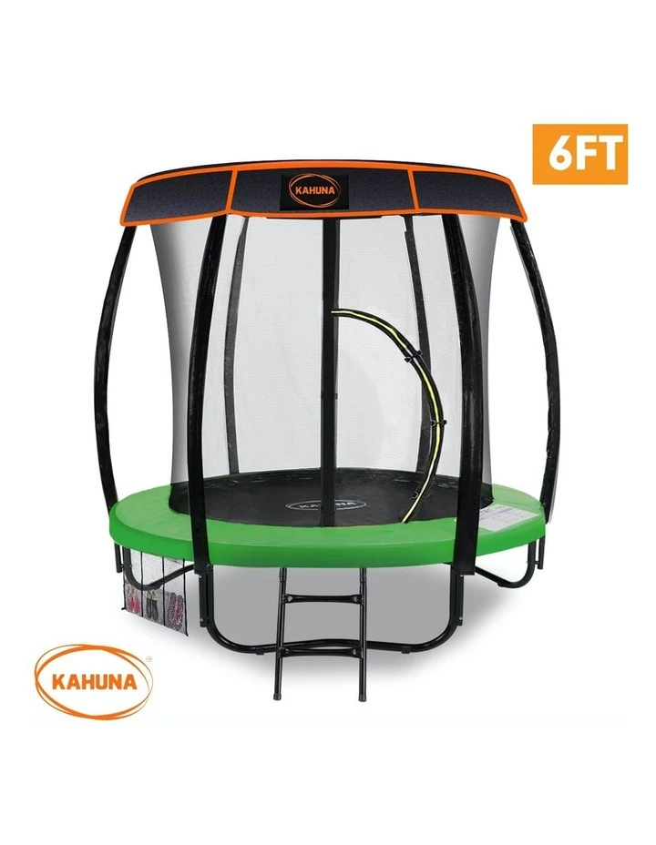 Best reviews of ⌛ Kahuna 6ft Trampoline with Roof Cover Pad Mat Net Ladder Outdoor Round Green 😀 - Image 2