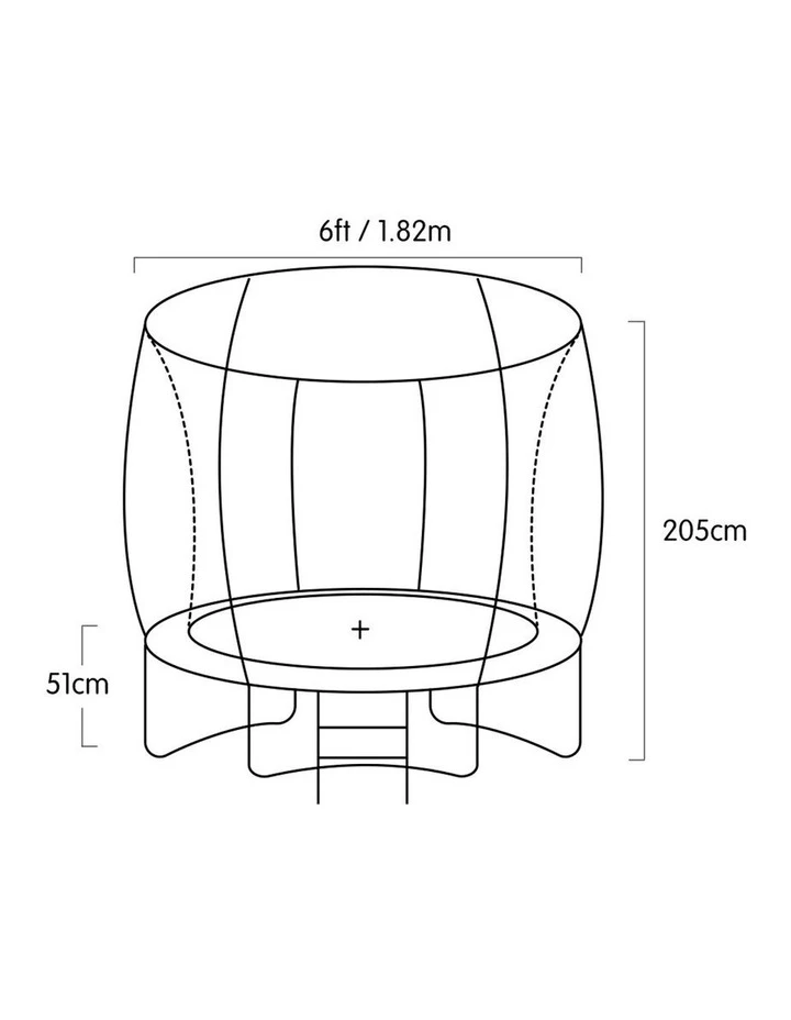 Best reviews of ⌛ Kahuna 6ft Trampoline with Roof Cover Pad Mat Net Ladder Outdoor Round Green 😀 - Image 7