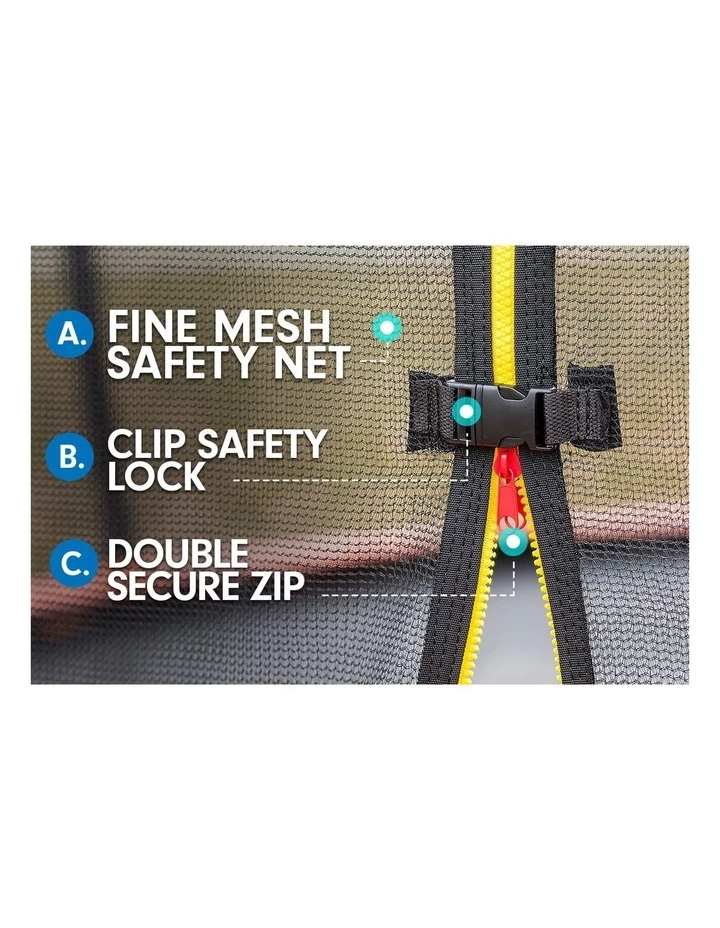 Hot Sale 😍 Kahuna Trampoline 6ft with Roof Cover Safety pad Mat Net - Orange 😉 - Image 5