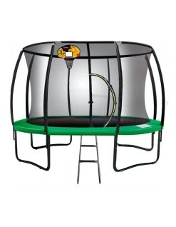Best Sale 🔔 Kahuna 8ft Net Spring Pad 🏀 Basketball Green Trampoline Set 🌟
