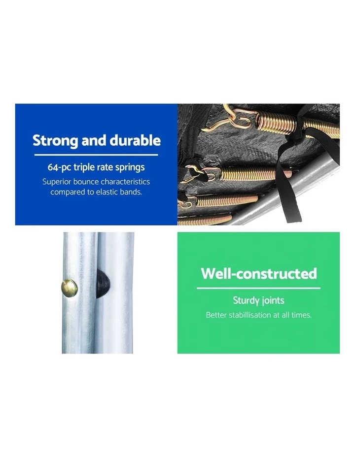 Top 10 โญ Everfit 10FT Trampoline Round Trampolines With ๐ Basketball Hoop Kids Present Gift Enclosure Safety Net Pad Outdoor Multi-coloured ๐ - Image 5