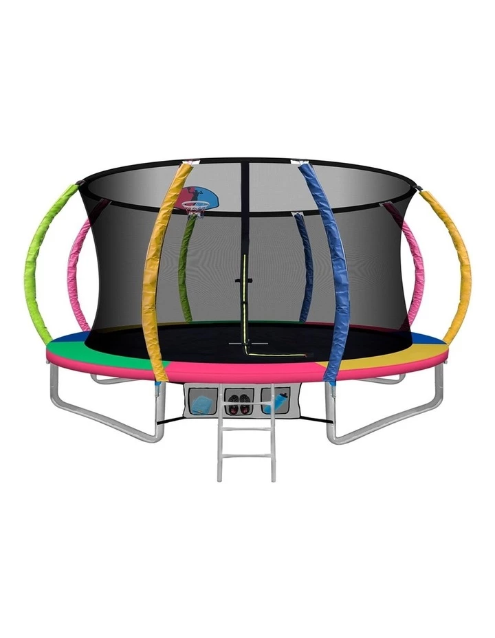 Top 10 ๐ฏ Everfit 12FT Trampoline Round Trampolines With ๐ Basketball Hoop Kids Present Gift Enclosure Safety Net Pad Outdoor Multi-coloured โจ