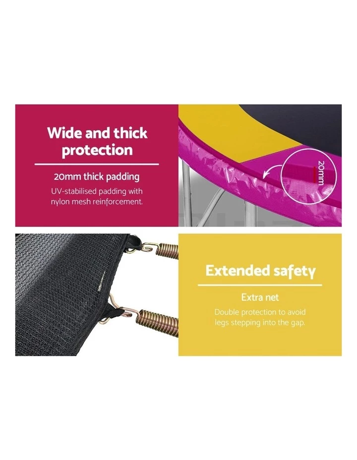 Top 10 ๐ฏ Everfit 12FT Trampoline Round Trampolines With ๐ Basketball Hoop Kids Present Gift Enclosure Safety Net Pad Outdoor Multi-coloured โจ - Image 5