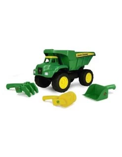 Best Pirce ❤️ John Deere 38cm Big Scoop Dump Truck Kids Interactive Vehicle Toy w/Sand Pit Tools 3y+ 🛒