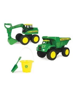 Cheap ๐ฅ John Deere 38cm Big Scoop Farm Dump Truck & Excavator Vehicle/Sand Toys Set 3+ ๐