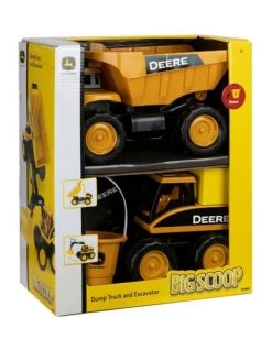 Best Sale 🧨 John Deere 38cm Big Scoop Sandpit Construction Dump Truck/Excavator Sand Toy Set ✨