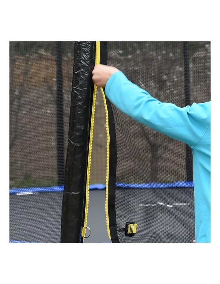 Hot Sale ๐งจ Kahuna 8ft Round Spring Trampoline with Net, Pad, and Ladder Orange ๐ - Image 3