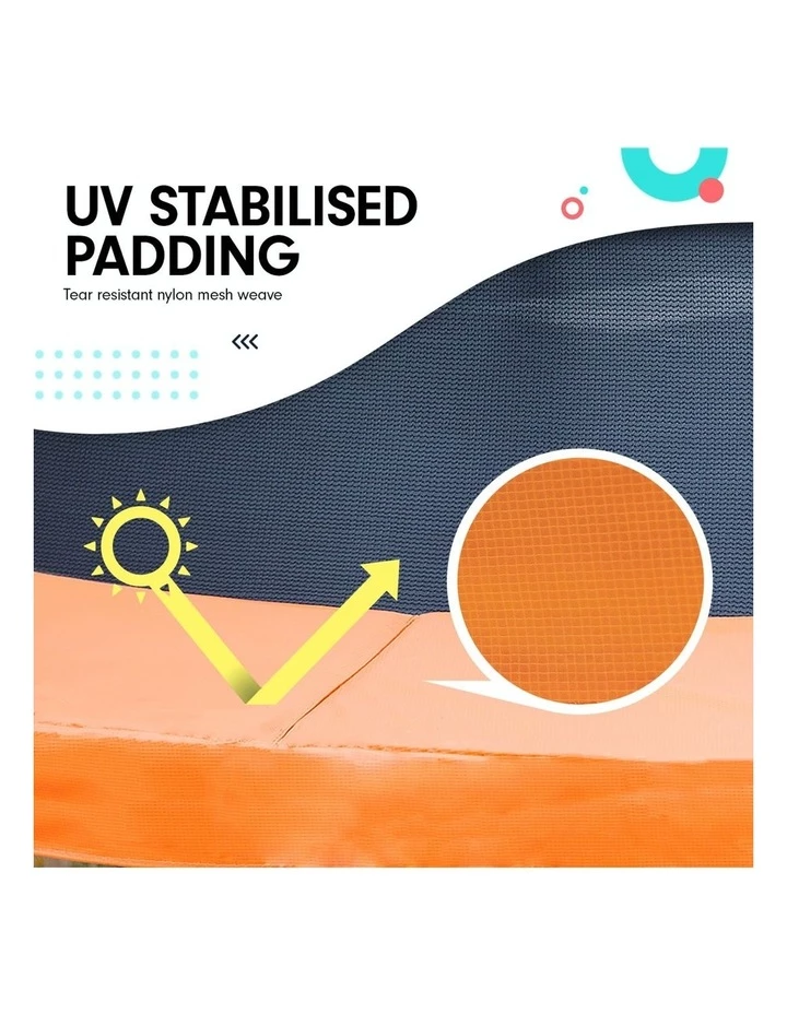 New 🎉 Kahuna 10ft Trampoline Free Safety Net Spring Pad Roof Mat Ladder - Orange ⌛ - Image 6