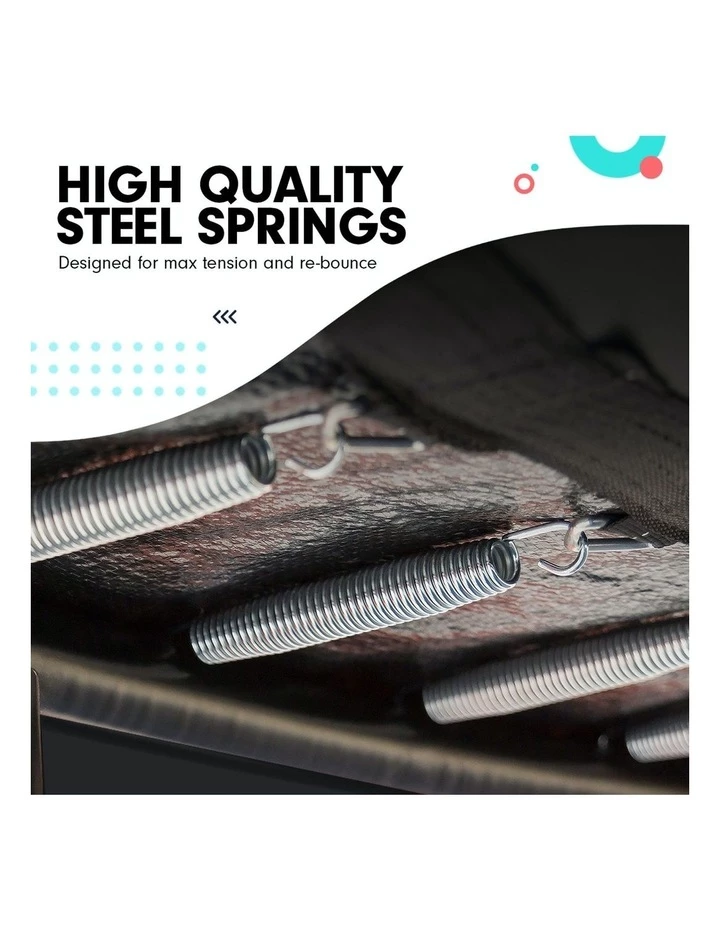 New 🎉 Kahuna 10ft Trampoline Free Safety Net Spring Pad Roof Mat Ladder - Orange ⌛ - Image 7