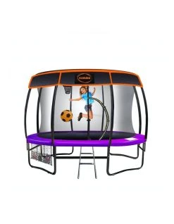 Buy 🧨 Kahuna 14ft Trampoline Free Safety Net Spring Pad Cover Mat Roof 🏀 Basketball Set Purple 🔥