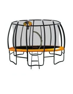Coupon π― Kahuna Trampoline 12ft with π Basketball set - Orange β¨