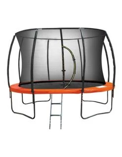 Coupon 🤩 Kahuna 12ft Trampoline Round Safety Net Spring Safety Pad Cover Mat Free Orange/Blue 😉