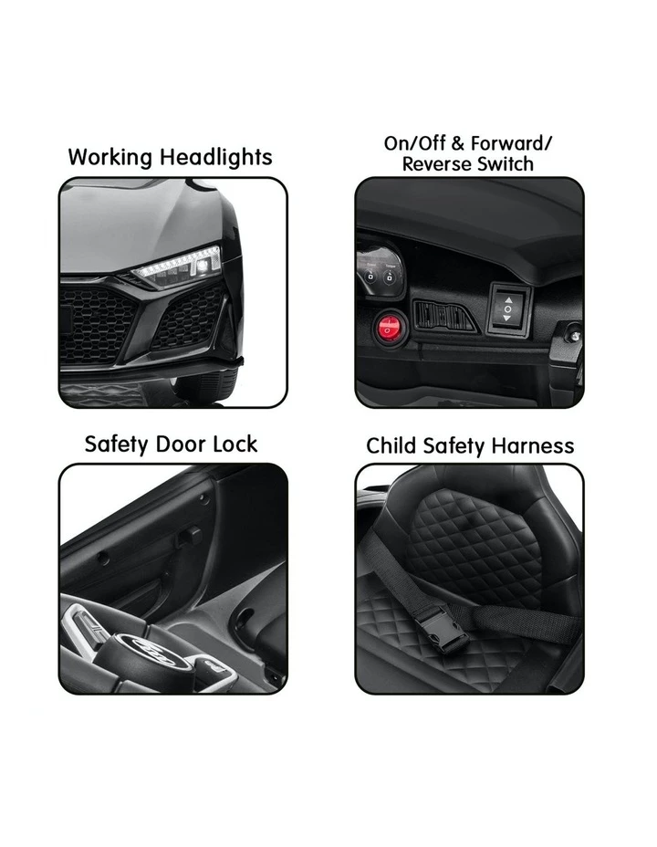 Promo ๐ Klika Audi Sport Licensed Kids Electric Ride On Car Remote Control In Black ๐ฅฐ - Image 7