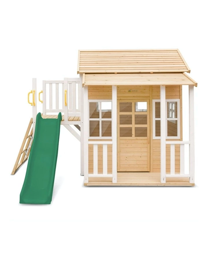 Budget 🛒 Lifespan Kids Finley Cubby House With Green Slide 🔥 - Image 2