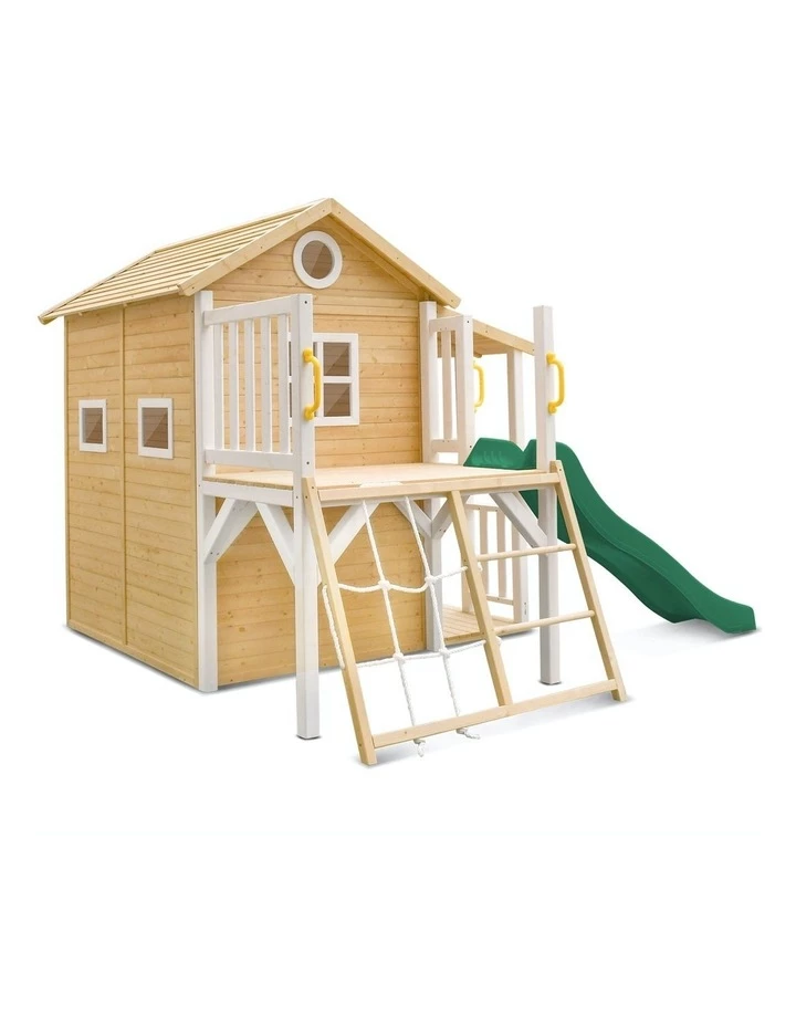 Budget 🛒 Lifespan Kids Finley Cubby House With Green Slide 🔥 - Image 3