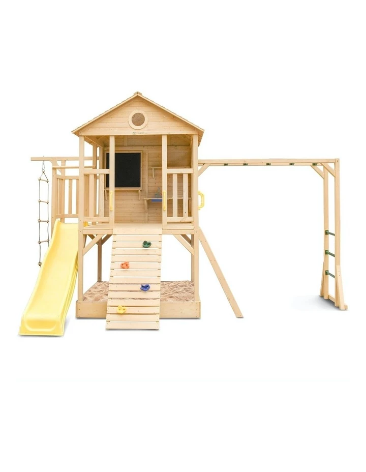 Budget ๐ Lifespan Kids Kingston Cubby House With Yellow Slide ๐ - Image 2