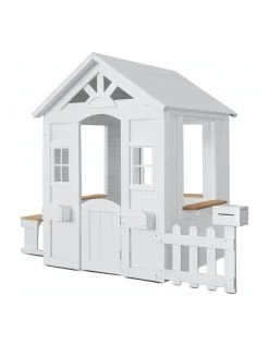 Discount ⭐ Lifespan Kids Kids Teddy Cubby House In White (V2) With Floor ❤️
